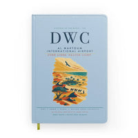 Thumbnail for Al Maktoum International Airport (DWC) design on light blue notebook
