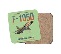 Thumbnail for F-105D Thunderchief design on light green 1 piece coaster