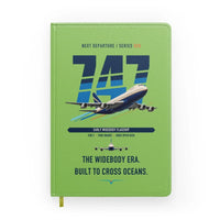 Thumbnail for Boeing 747-200B design on light green notebook