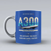 Thumbnail for A300C4-203 Mug design on blue airbus
