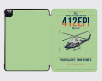 Thumbnail for Bell 412EPI design on light green ipad tablet case