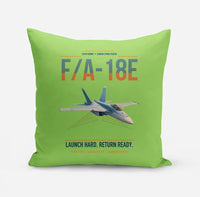Thumbnail for F-A-18E Super Hornet design on light green pillow