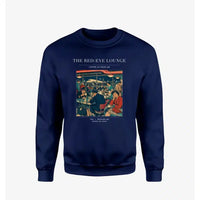 Thumbnail for VINTAGE G4082 - The Red-Eye Lounge - Designed Sweatshirts design on navyblue