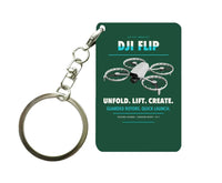 Thumbnail for DJI Flip Key Chain design on dark green key chain