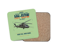 Thumbnail for Sikorsky HH-60W Jolly Green II design on light green 1 piece coaster