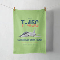 Thumbnail for T-45C Goshawk design on light green towel