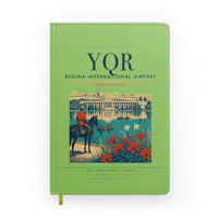 Thumbnail for Regina International Airport (YQR) design on light green notebook