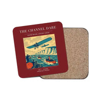 Thumbnail for The Channel Dare - Designed Coasters design on dark red 1-piece