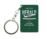 Thumbnail for Handley Page HPR.7 Dart Herald Key Chain design on dark green key chain