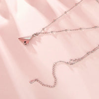 Thumbnail for Valentine's Day Paper Planes Shaped Necklace - view 6