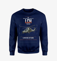 Thumbnail for HAL LCH Prachand design on navy blue sweatshirt