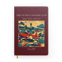 Thumbnail for VINTAGE G4436 - The Sunday Polish Club - Designed Notebooks design on darkred