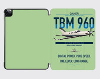Thumbnail for Daher TBM 960 design on light green ipad tablet case