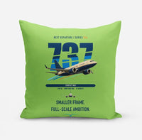 Thumbnail for Boeing 737 MAX 7 design on light green pillow