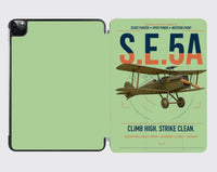 Thumbnail for Royal Aircraft Factory S.E.5a design on light green ipad tablet case
