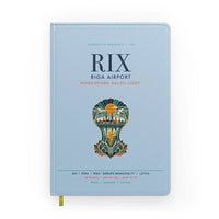 Thumbnail for Riga Airport (RIX) design on light blue notebook