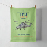 Thumbnail for HAL LCH Prachand design on light green towel