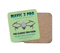 Thumbnail for DJI Mavic 2 Pro design on light green 1 piece coaster