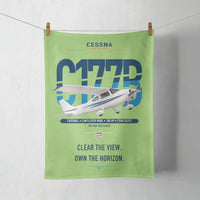 Thumbnail for Cessna 177B Cardinal design on light green towel