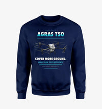 Thumbnail for DJI Agras T50 design on navy blue sweatshirt