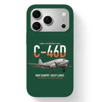 Thumbnail for C-46D Commando design on dark green magsafe iphone case, for iPhone 17 Pro