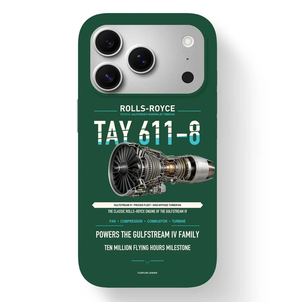 TAY 611-8 Case design on dark green iphone case