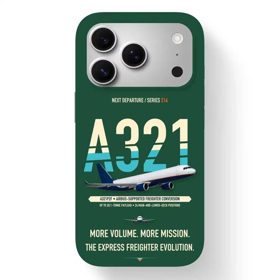 Airbus A321P2F Case design on dark green iphone case