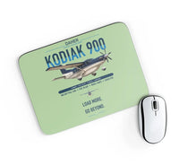 Thumbnail for Daher Kodiak 900 design on light green rectangle mouse pad