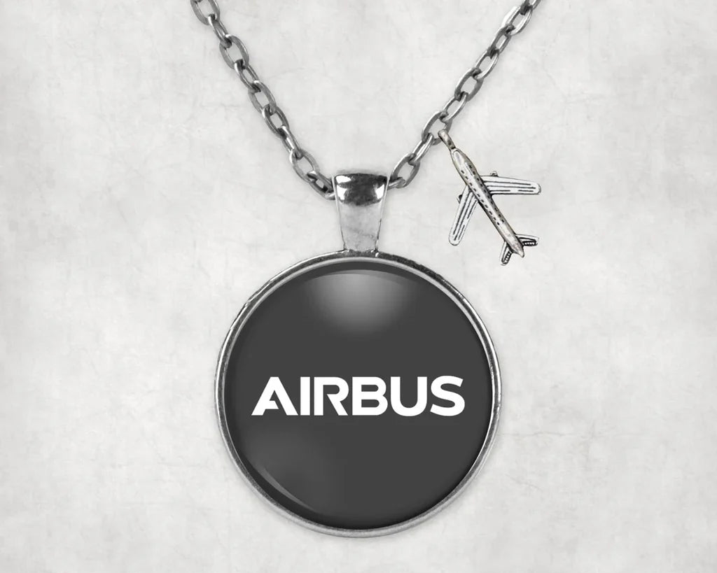 Airbus & Text Necklace - view 4
