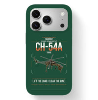 Thumbnail for Sikorsky CH-54A Tarhe design on dark green magsafe iphone case, for iPhone 17 Pro