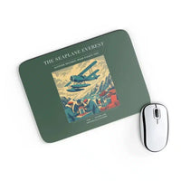 Thumbnail for VINTAGE G4296 - The Seaplane Everest - Designed Mouse Pads design on darkgreen rectangle