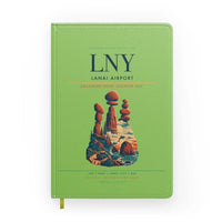 Thumbnail for Lanai Airport (LNY) design on light green notebook