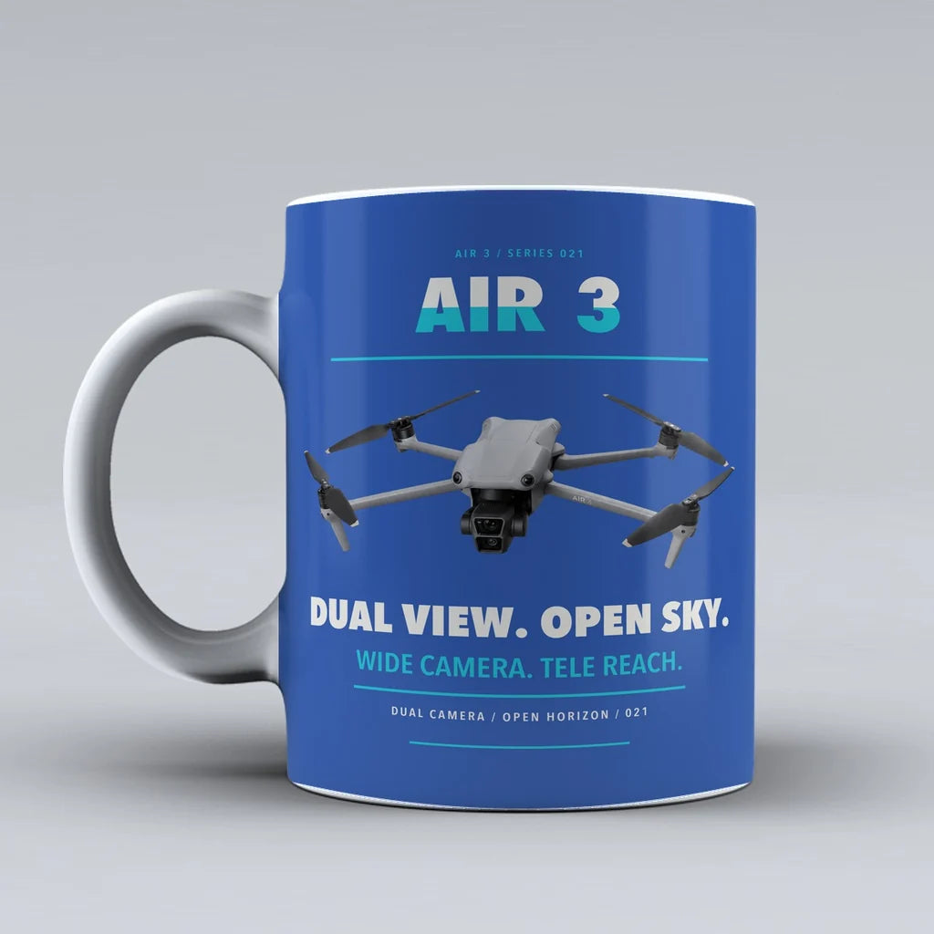 Air 3 Mug design on blue dji