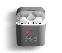 Thumbnail for Aviation Alphabet 3 AirPods plastic case - Dark Gray