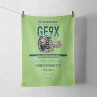 Thumbnail for GE9X design on light green towel