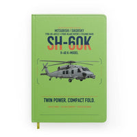 Thumbnail for Mitsubishi Sikorsky SH-60K design on light green notebook