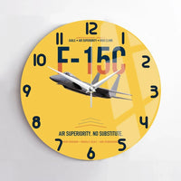 Thumbnail for F-15C Eagle Air Superiority No Substitute design on yellow no frame wall clock