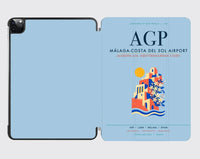 Thumbnail for Malaga-Costa del Sol Airport (AGP) design on light blue ipad tablet case