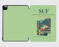 Thumbnail for Lamezia Terme International Airport (SUF) design on light green ipad tablet case