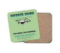 Thumbnail for Fotokite Sigma design on light green 1 piece coaster
