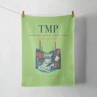 Thumbnail for Tampere-Pirkkala Airport (TMP) design on light green towel