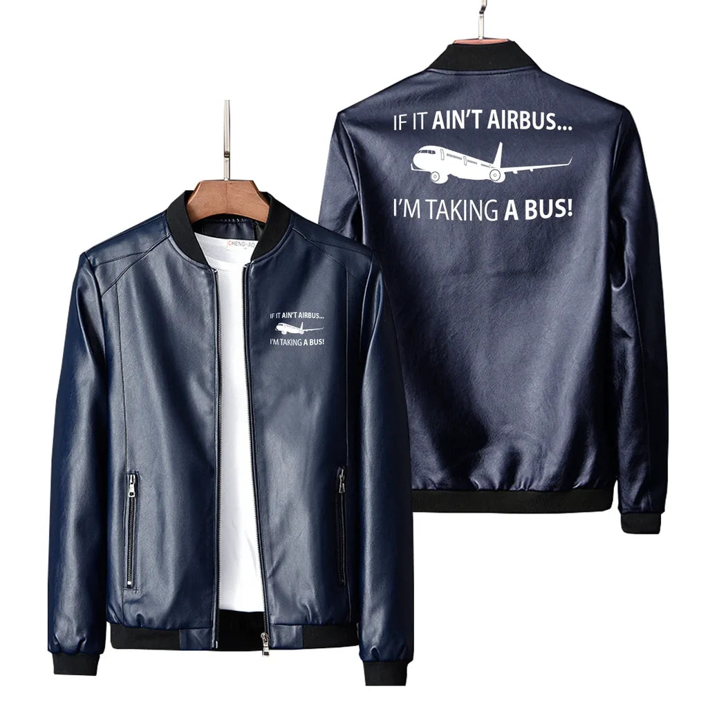 If It Ain't Airbus Leather Jacket - view 4