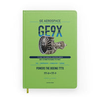 Thumbnail for GE9X design on light green notebook
