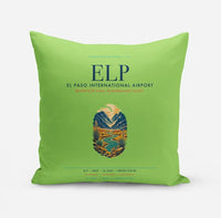 Thumbnail for El Paso International Airport (ELP) design on light green pillow