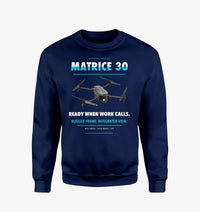Thumbnail for DJI Matrice 30 design on navy blue sweatshirt
