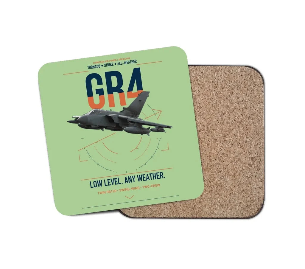 Panavia Tornado GR4 design on light green 1 piece coaster