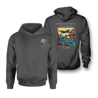 Thumbnail for VINTAGE G4482 - The Bridge Inspection Pass - Double-Side Hoodie design on darkgray double side