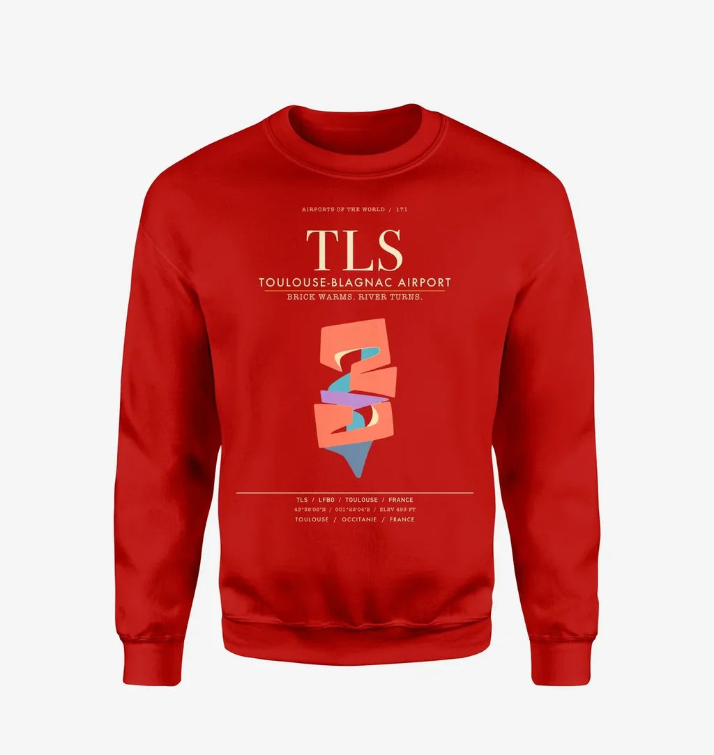 Toulouse-Blagnac Airport TLS Sweatshirt - Red