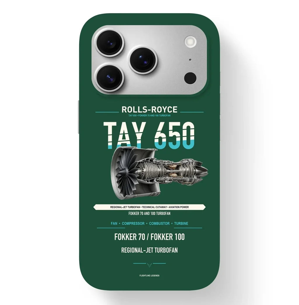 TAY 650 Case design on dark green iphone case