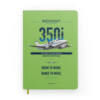 Thumbnail for Beechcraft King Air 350i design on light green notebook